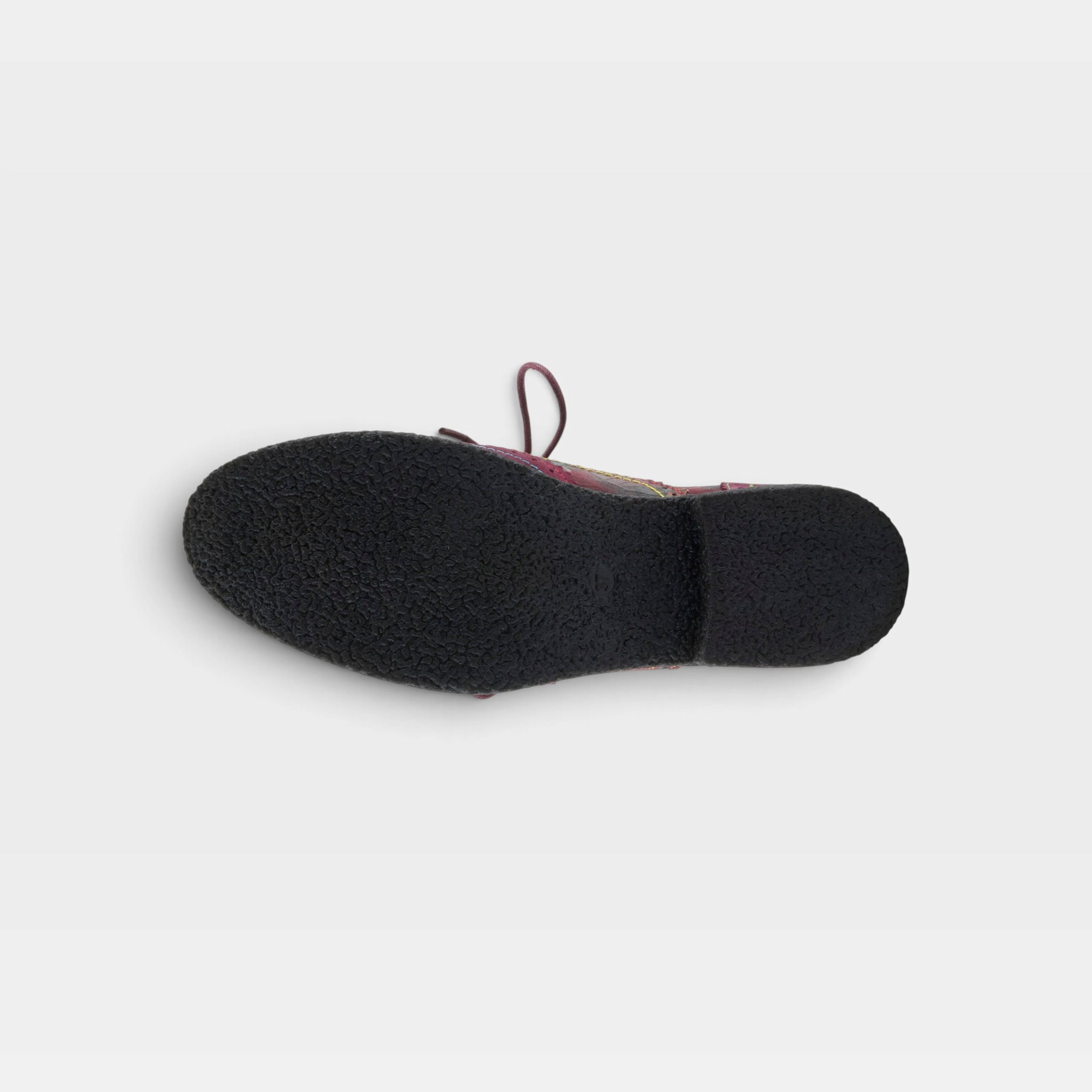 L'Artiste Muggiasti-Vinty shoes in Bordeaux Multi, outsole view