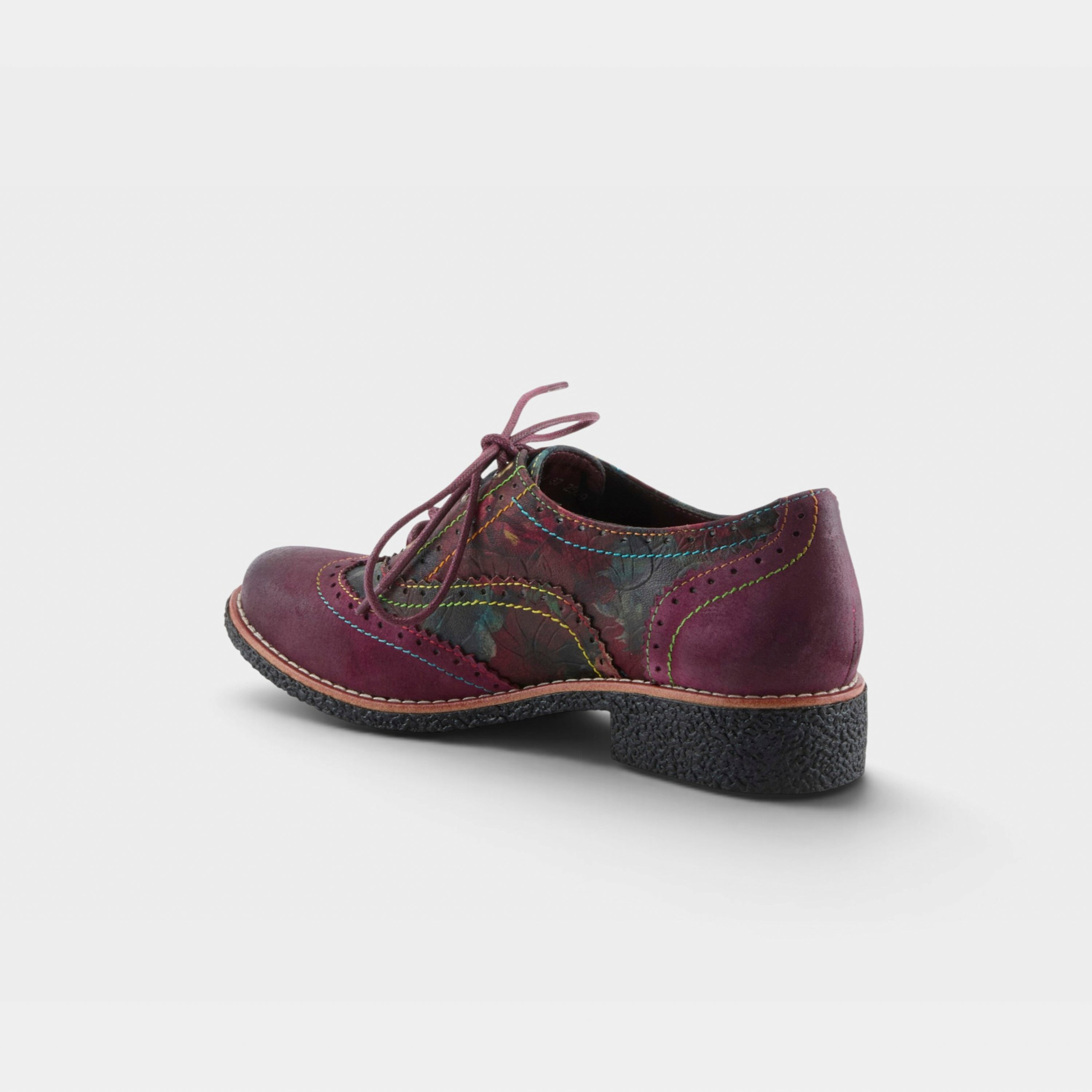 L'Artiste Muggiasti-Vinty shoes in Bordeaux Multi, alternate angle view