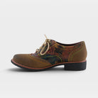 L'Artiste Muggiasti-Vinty shoes in Olive Multi, side view