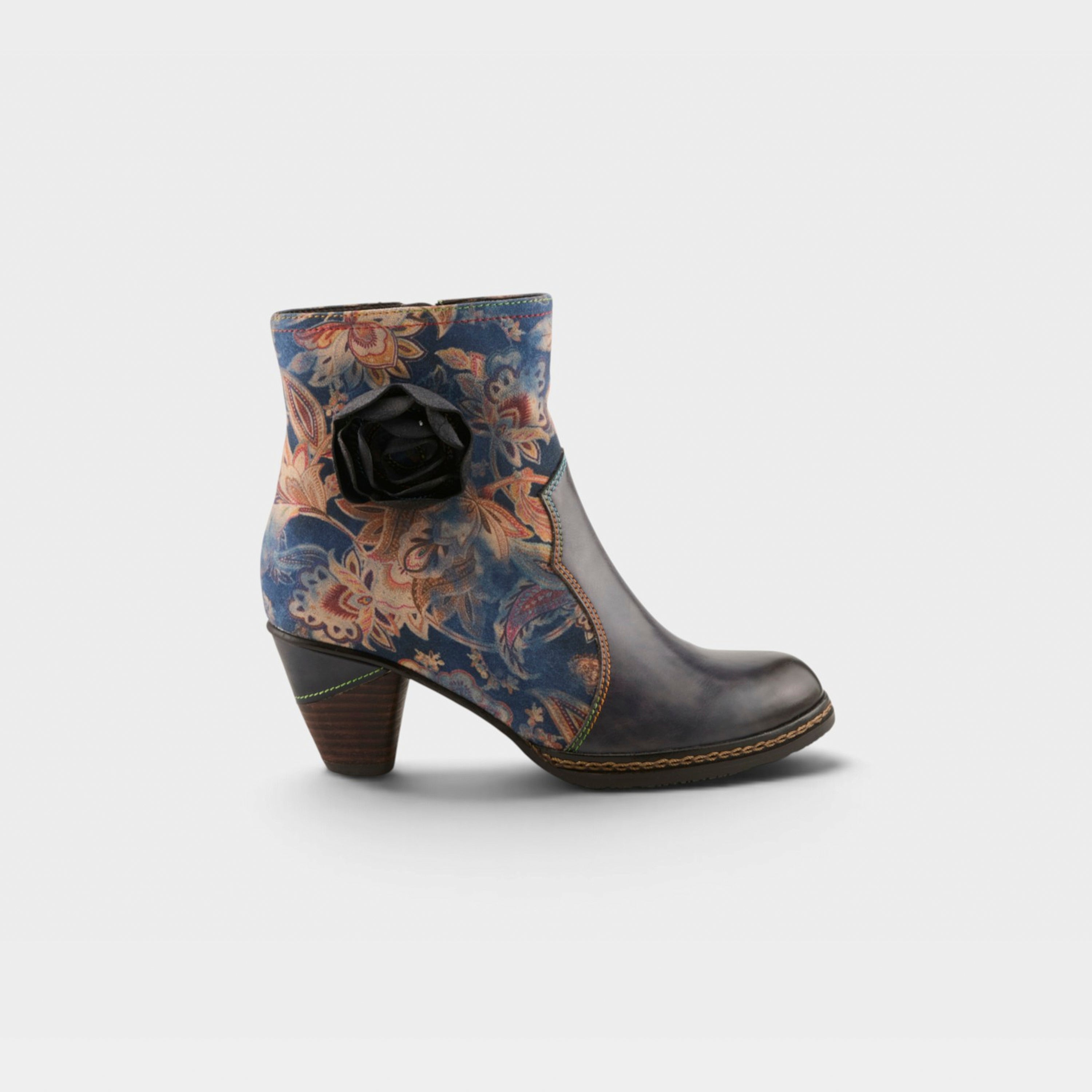 L'Artiste Naima boots in Blue Multi, hero view