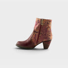 L'Artiste Naima boots in Bordeaux Multi, side view