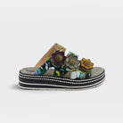 L'Artiste Naomi-Monarch sandals in Olive Multi, hero view