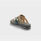 L'Artiste Naomi-Monarch sandals in Olive Multi, alternate angle view