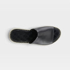 Spring Step Nappa Black Slide Sandal