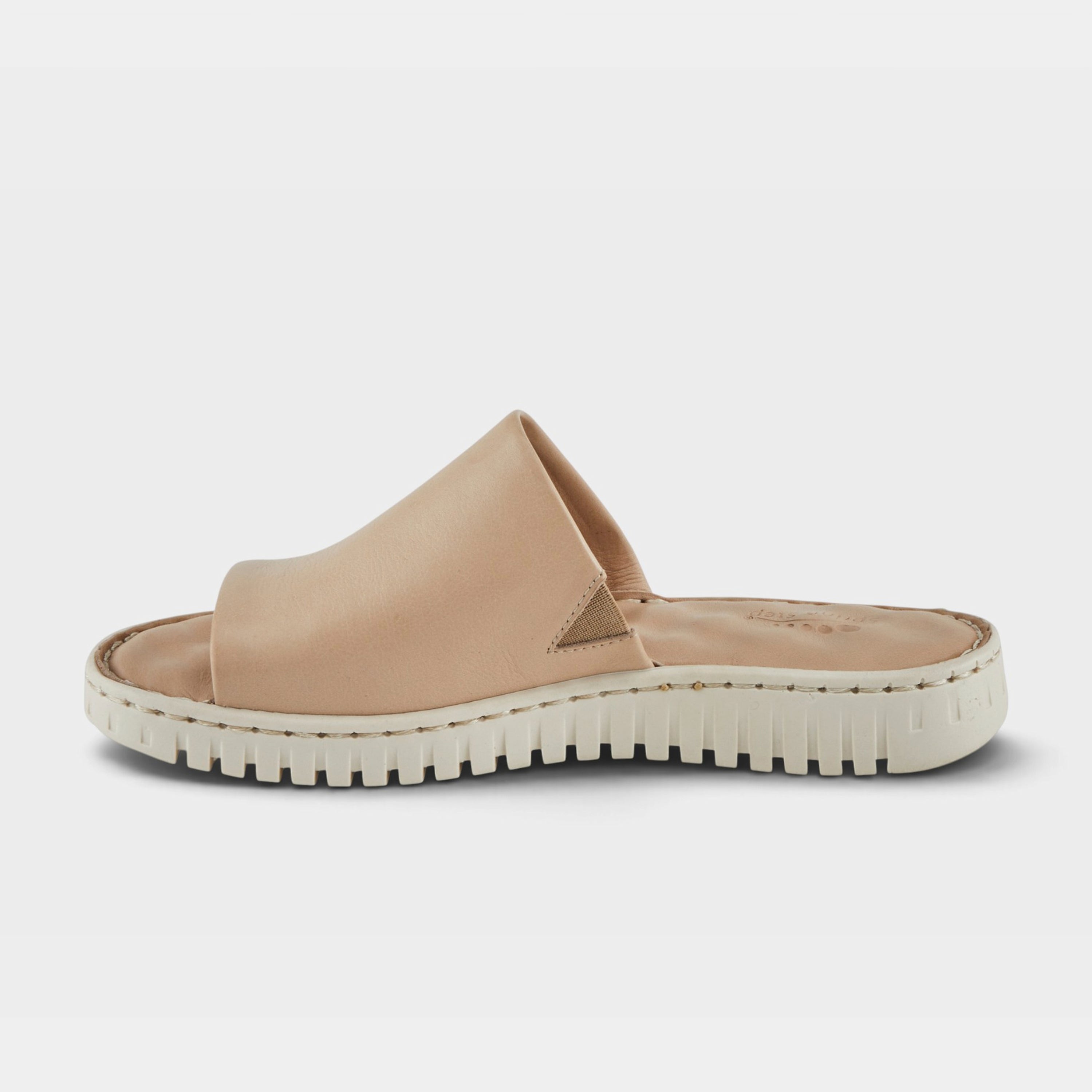 Spring Step Nappa Beige Slide Sandal