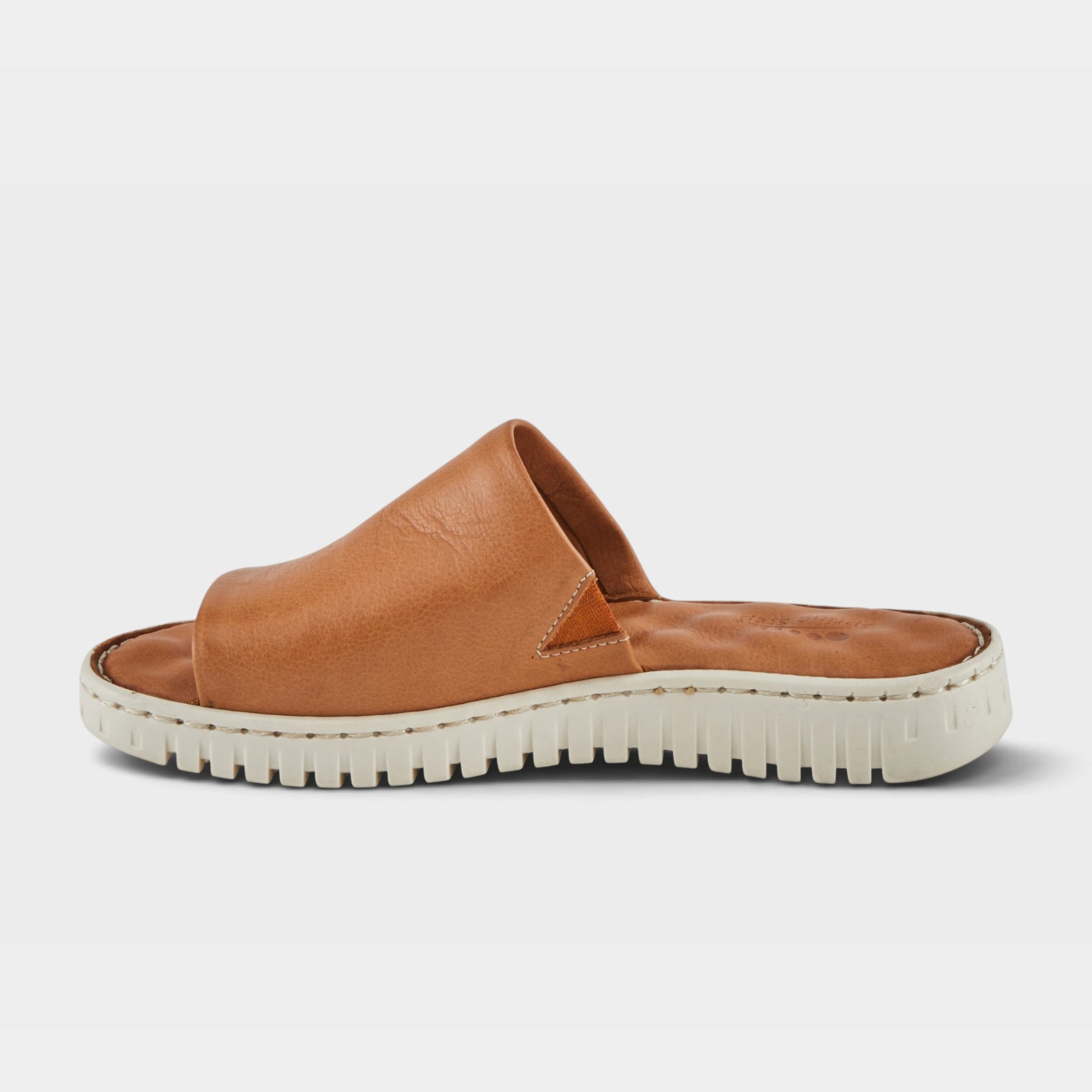 Spring Step Nappa Camel Slide Sandal