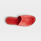 Spring Step Nappa Red Slide Sandal