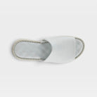 Spring Step Nappa White Slide Sandal