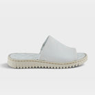 Spring Step Nappa White Slide Sandal