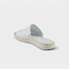 Spring Step Nappa White Slide Sandal