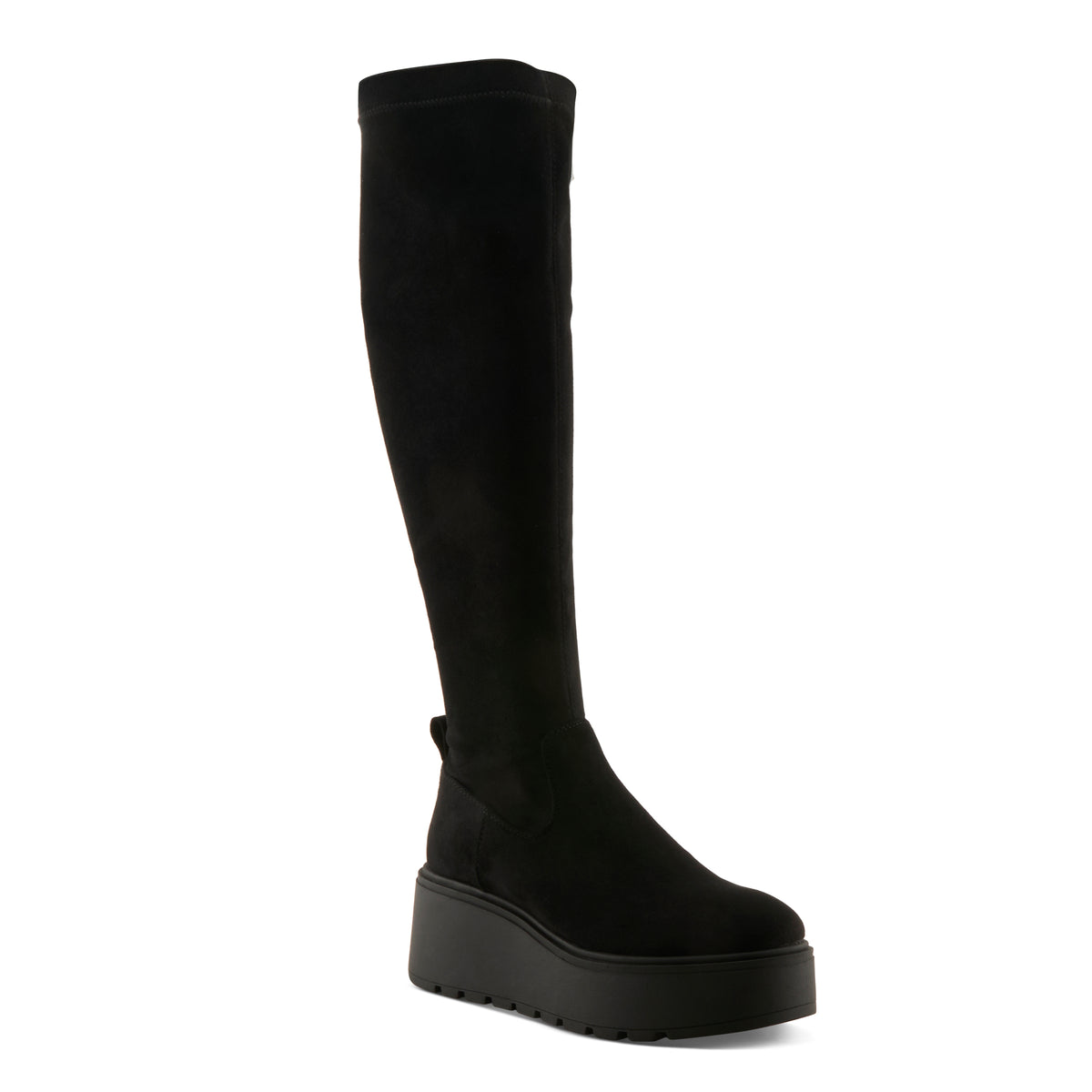 BLACK FAUX SUEDE