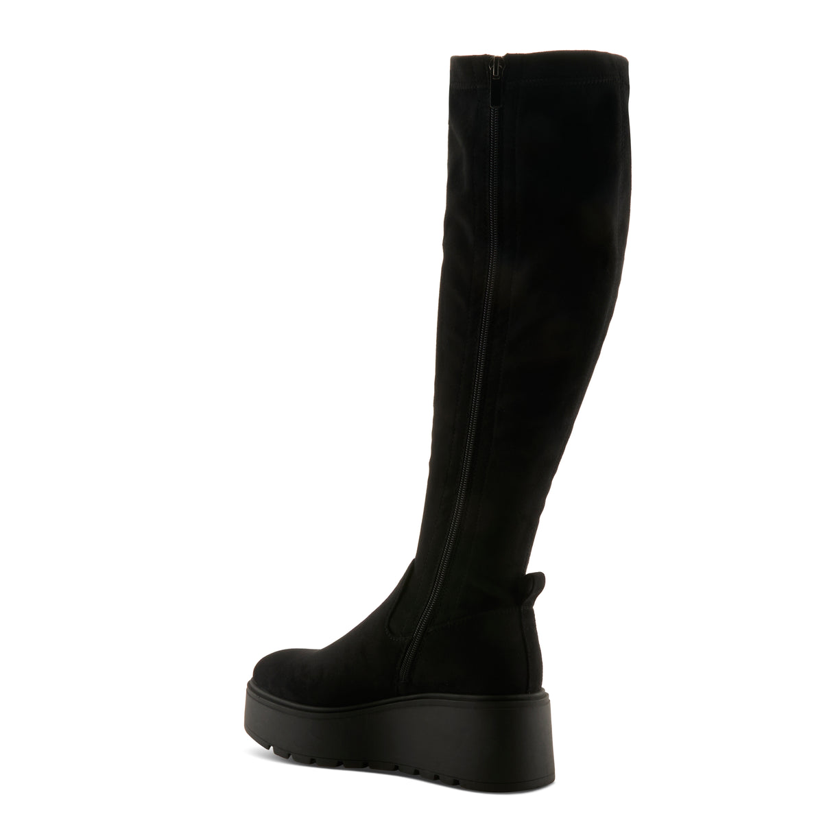 BLACK FAUX SUEDE