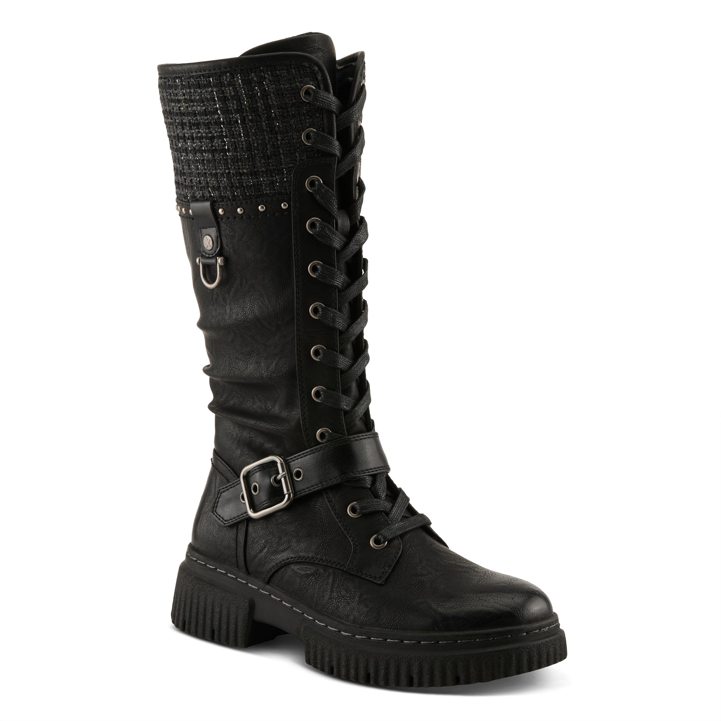 Women Mid-Calf Boots – Warm Lace-Up – Spring Step Shoes