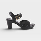 Patrizia Neesa Stretch Black Sandal