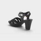 Patrizia Neesa Stretch Black Sandal