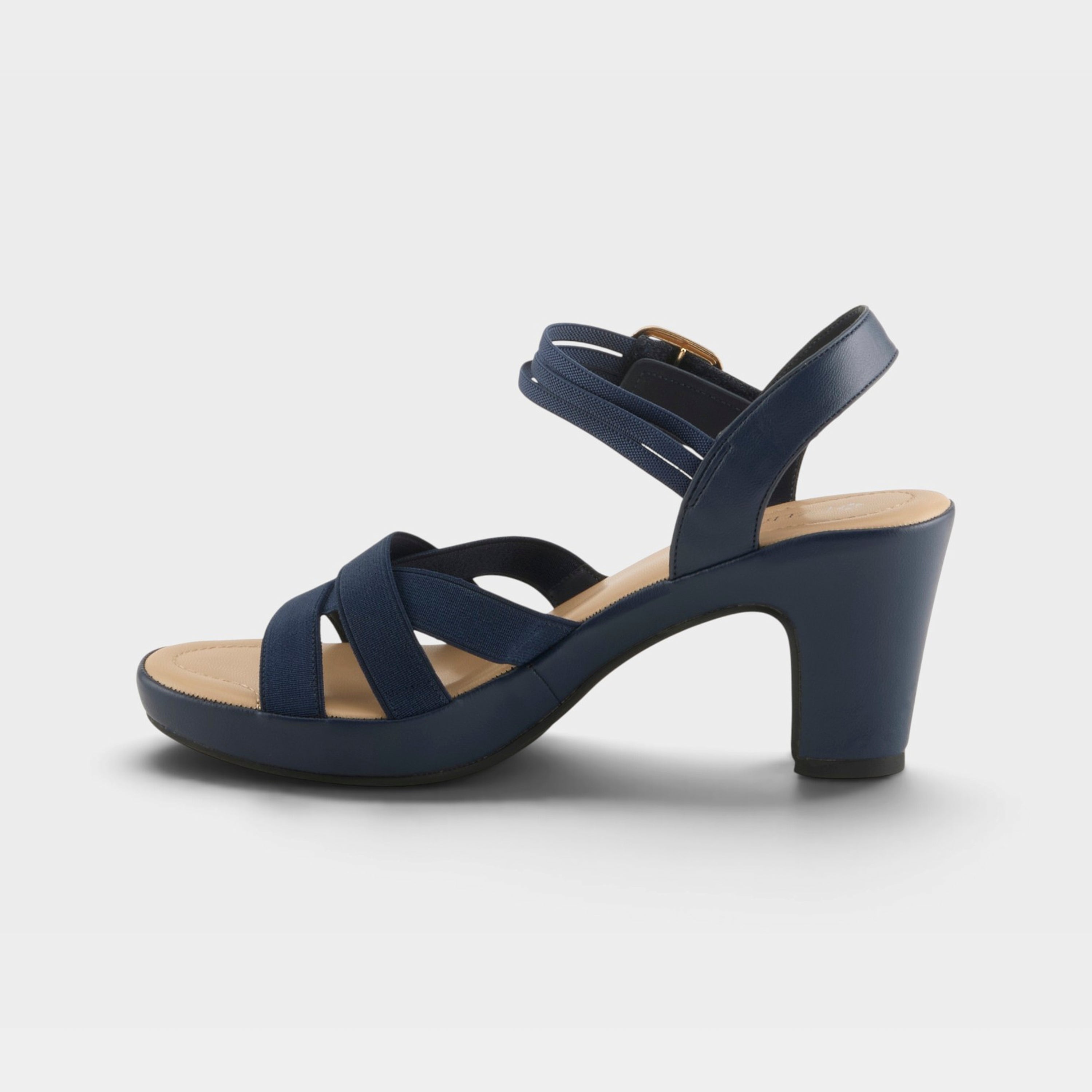 Patrizia Neesa Stretch Navy Sandal