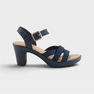 Patrizia Neesa Stretch Navy Sandal