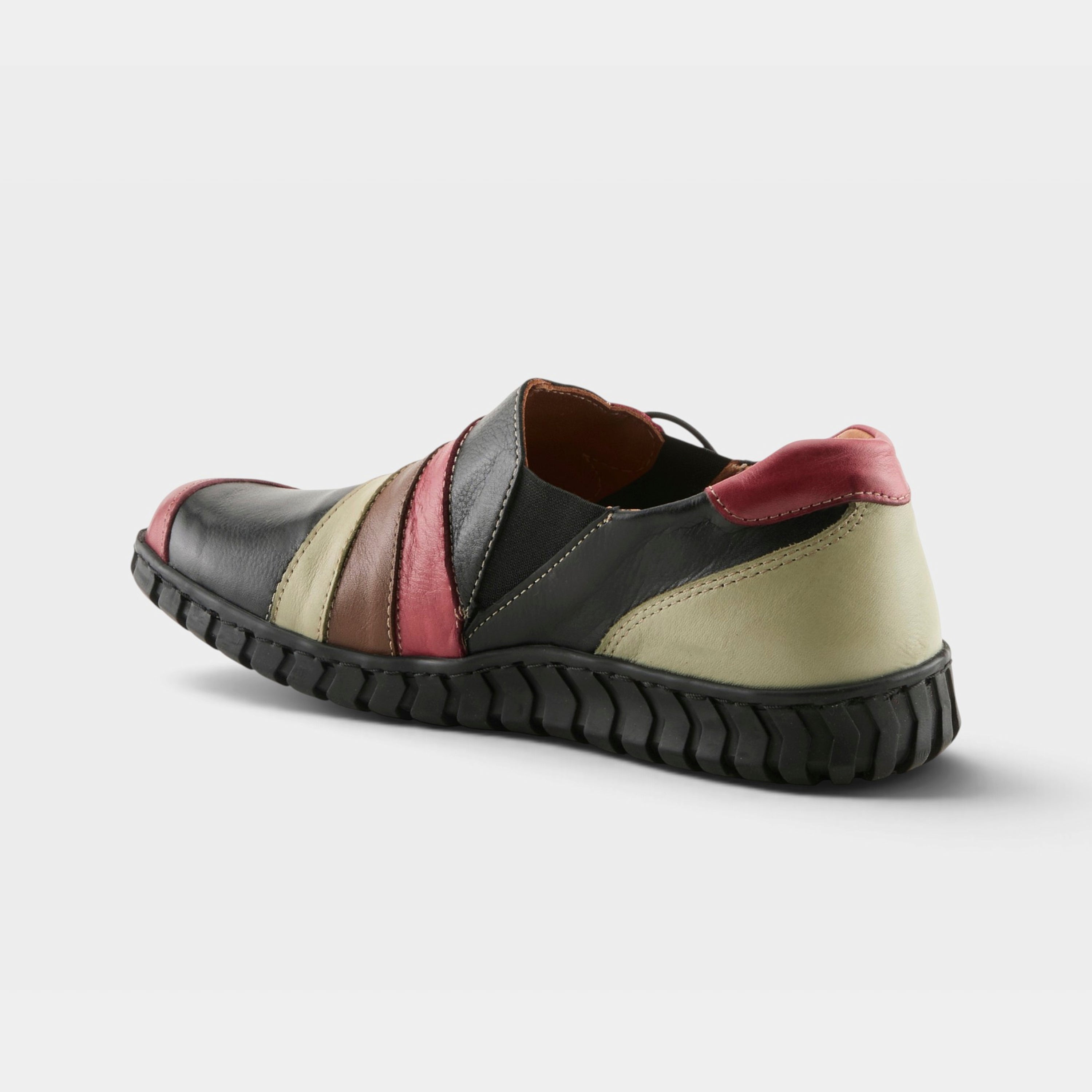 Spring Step Neeta Black Multi Slip-On Shoe