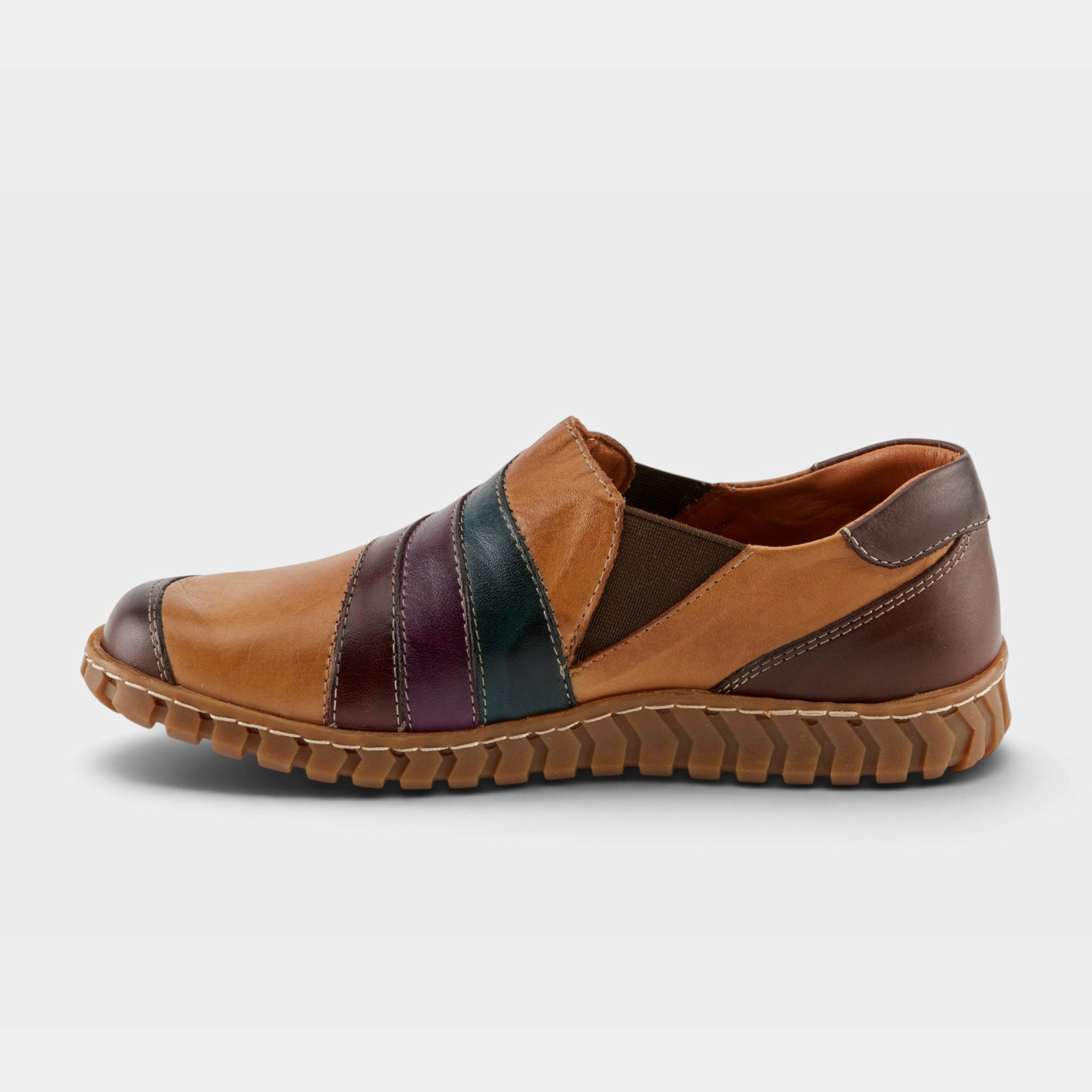 Spring Step Neeta Camel Multi Slip-On Shoe