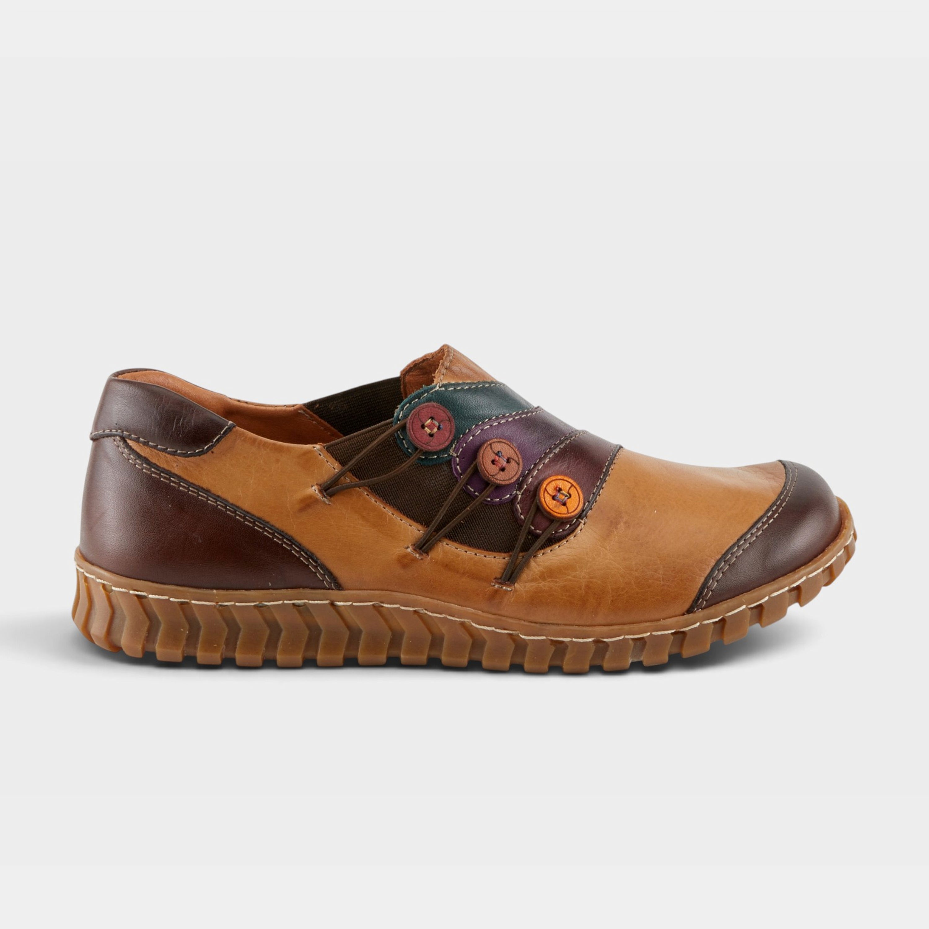 Spring Step Neeta Camel Multi Slip-On Shoe