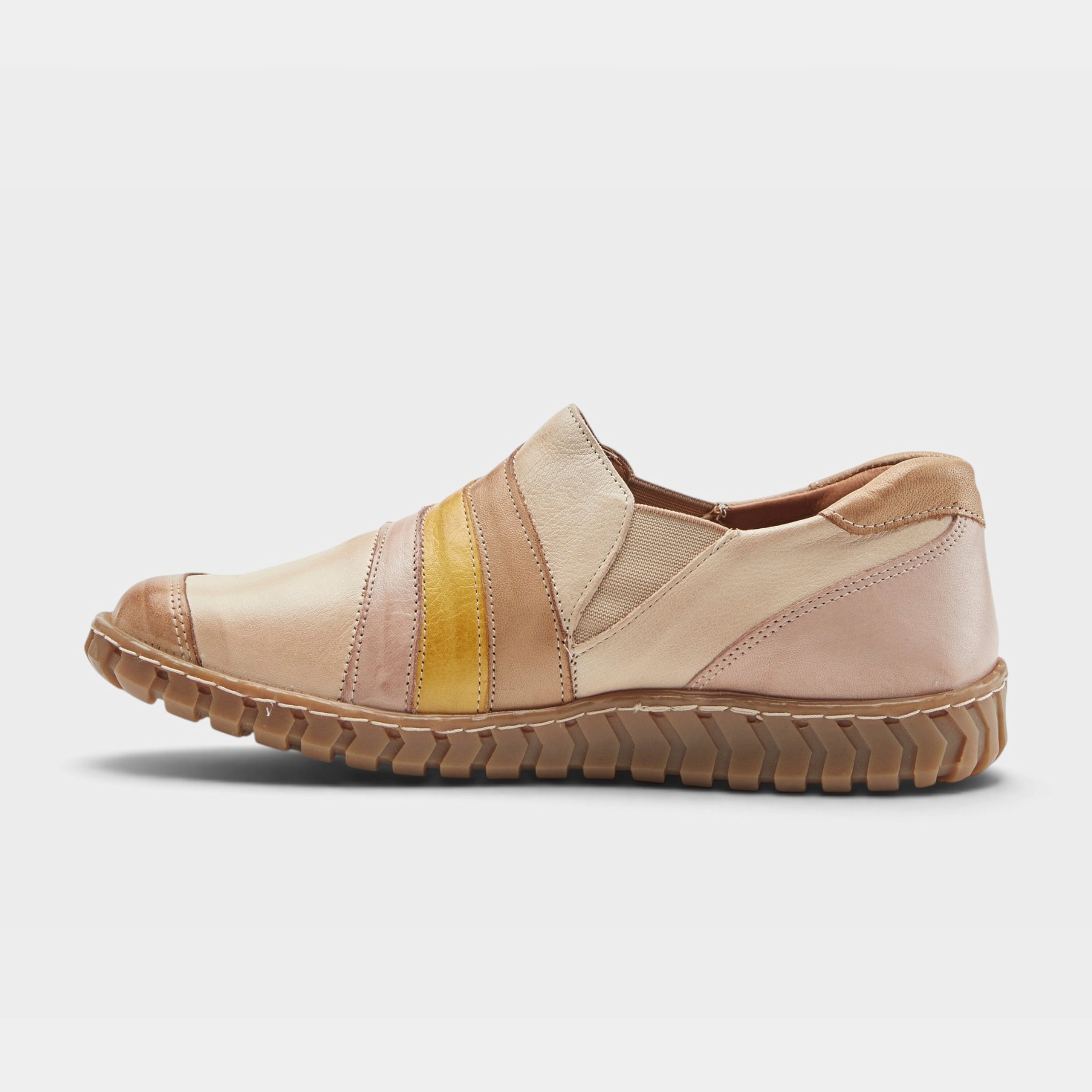 Spring Step Neeta Tan Multi Slip-On Shoe