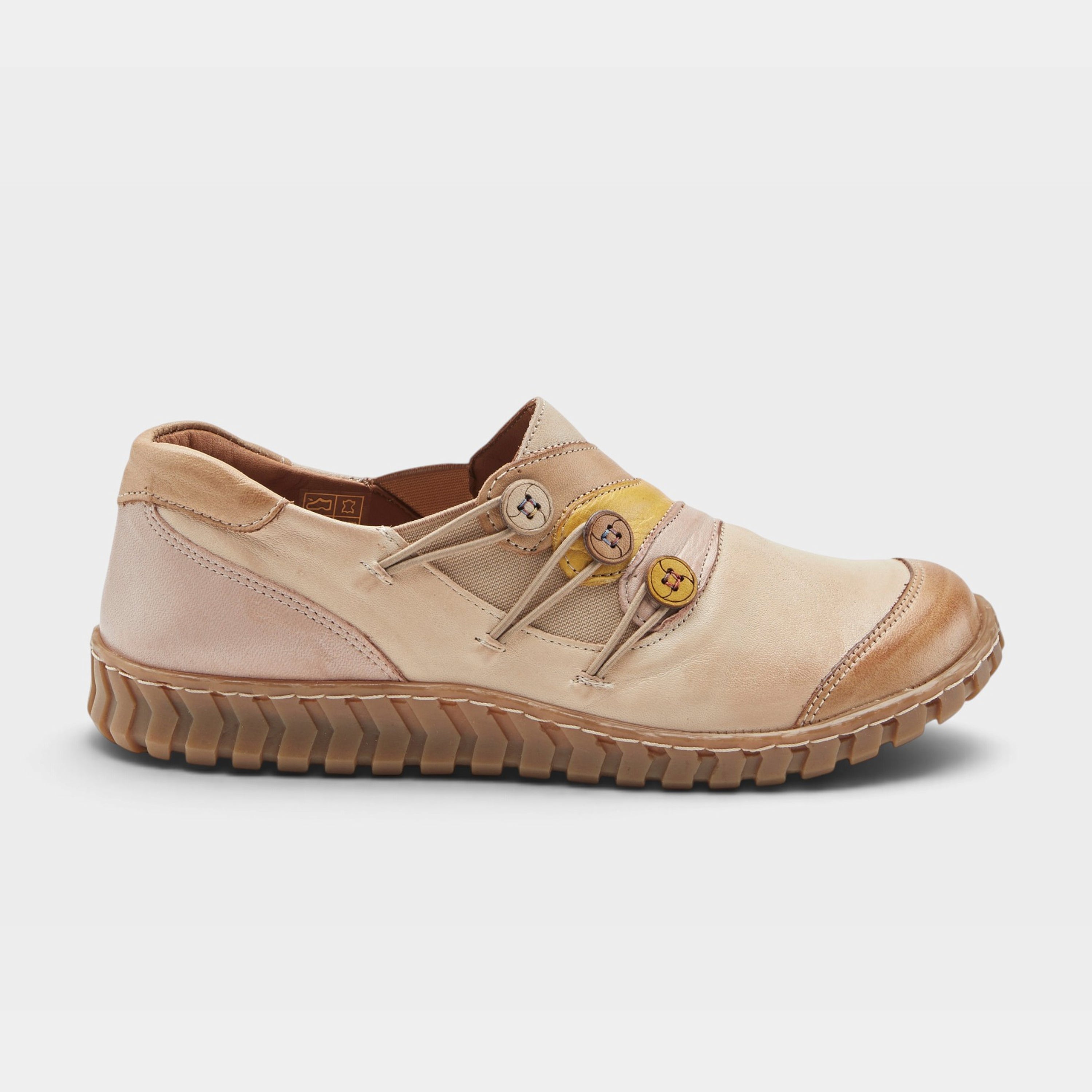Spring Step Neeta Tan Multi Slip-On Shoe