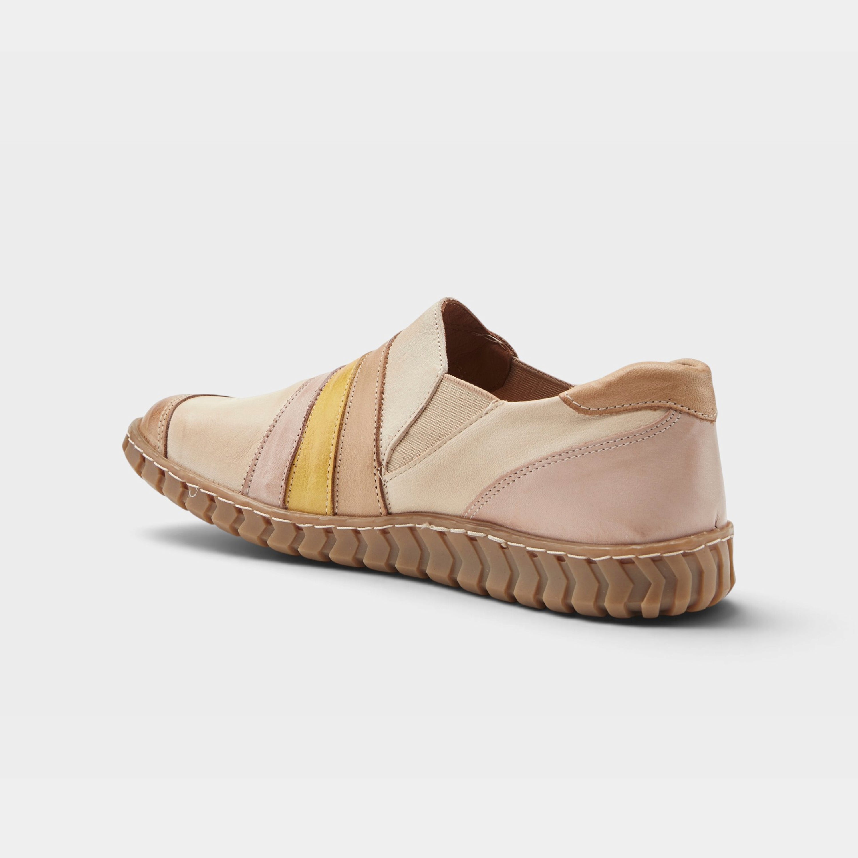 Spring Step Neeta Tan Multi Slip-On Shoe