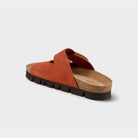 Spring Step Nesconset Rust Suede Platform Sandal