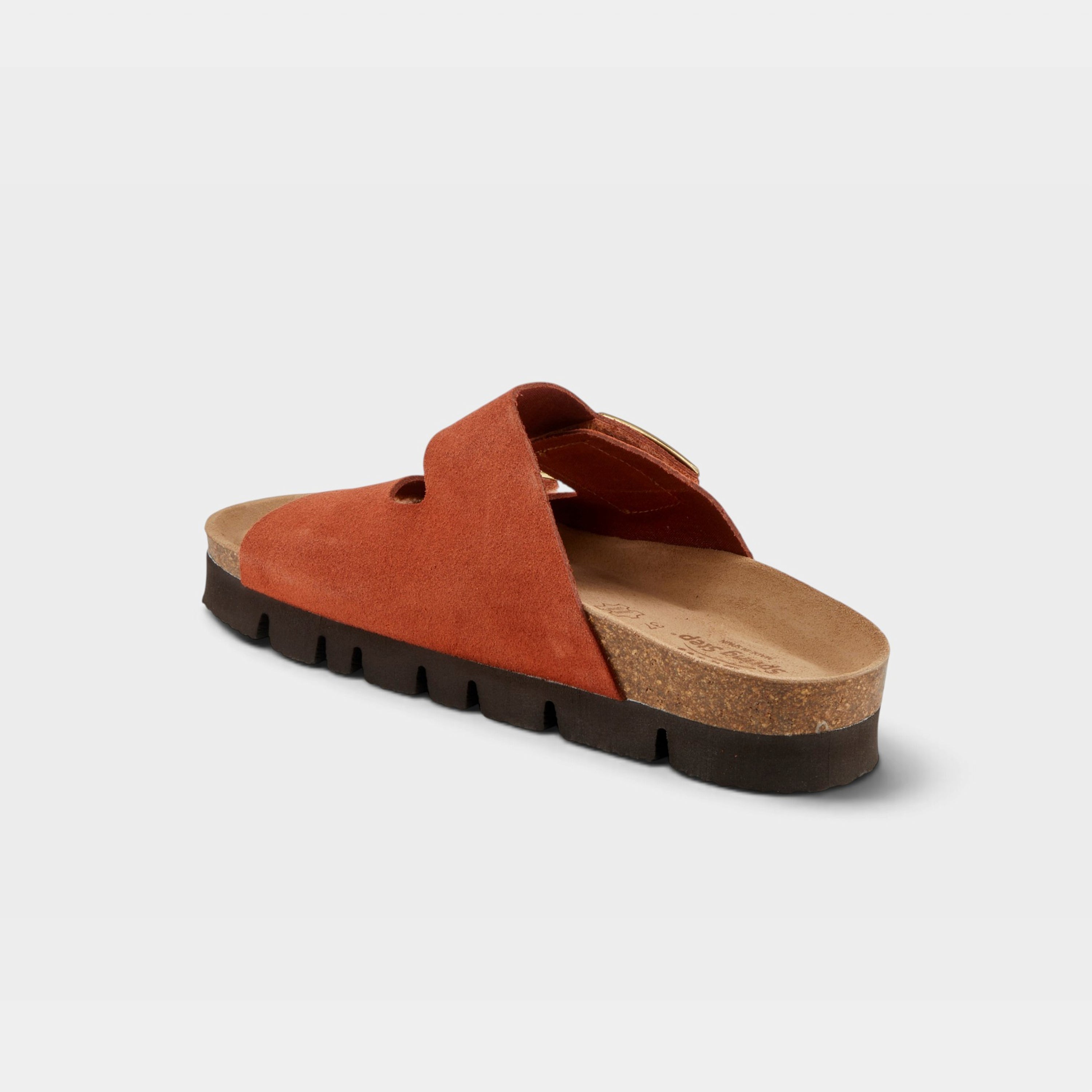 Spring Step Nesconset Rust Suede Platform Sandal