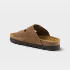 Spring Step Nesconset Tan Suede Platform Sandal