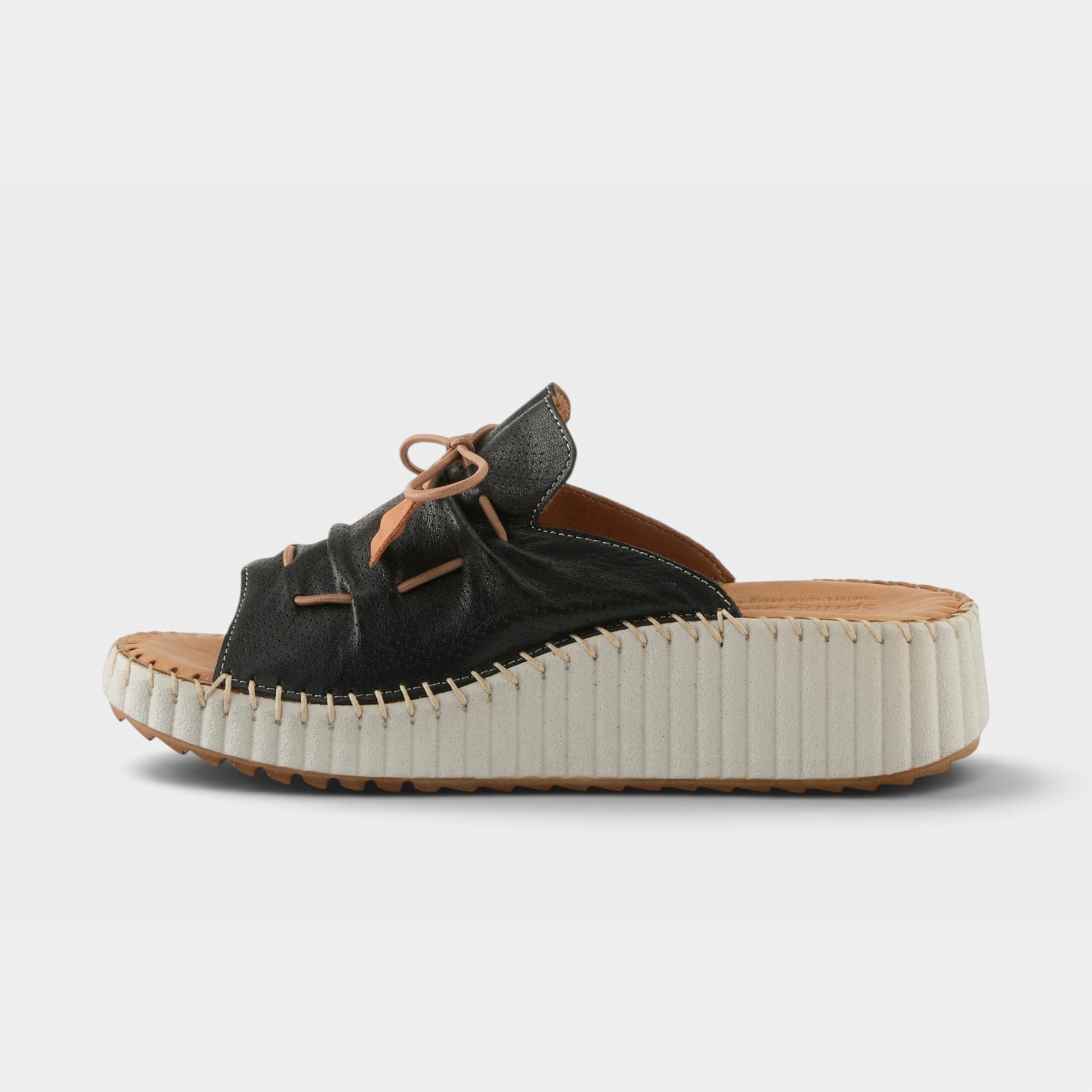 Spring Step Nevelle Black Slide Sandal
