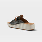 Spring Step Nevelle Black Slide Sandal
