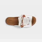Spring Step Nevelle White Slide Sandal