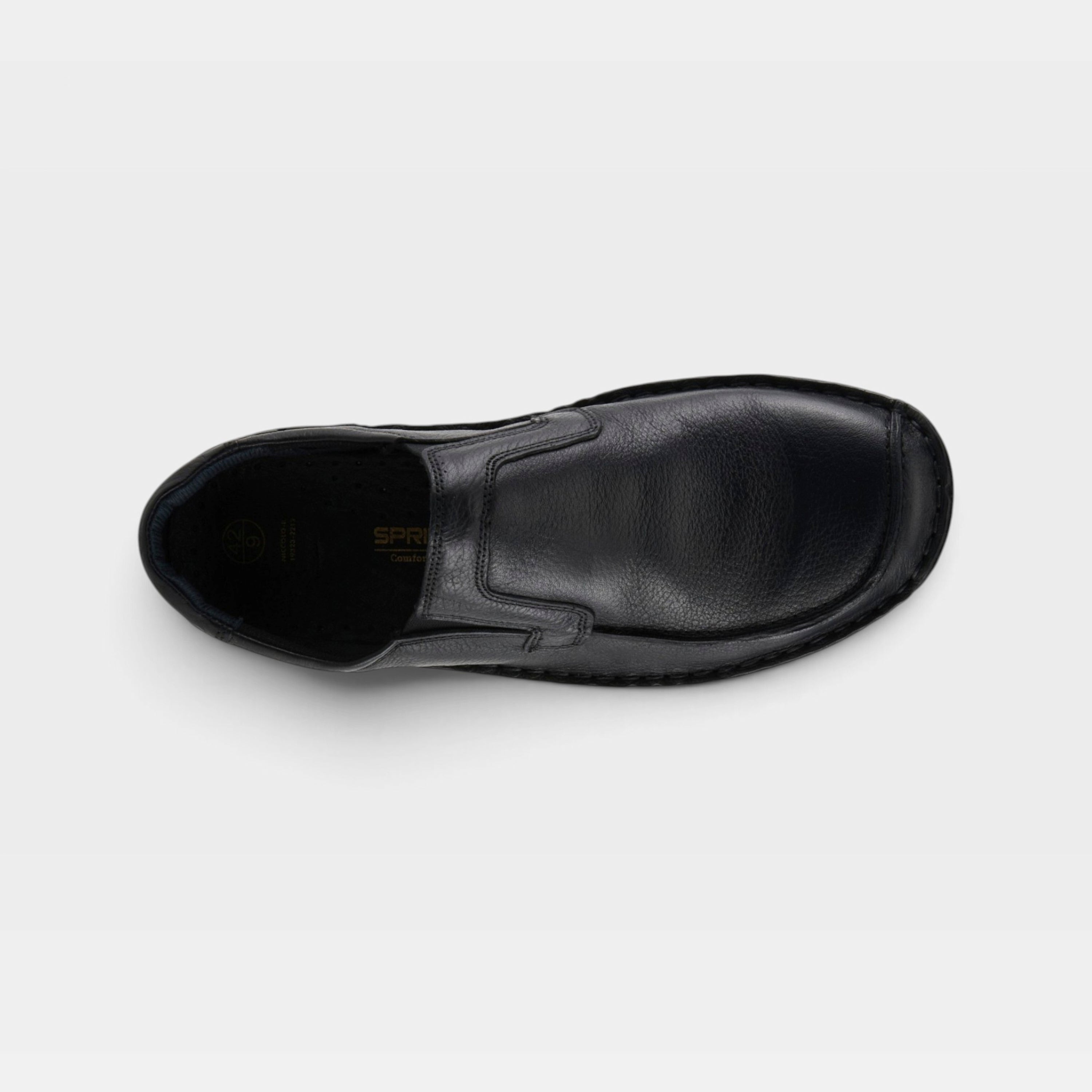 Spring Step Men Niccolo Black Slip-On Shoe