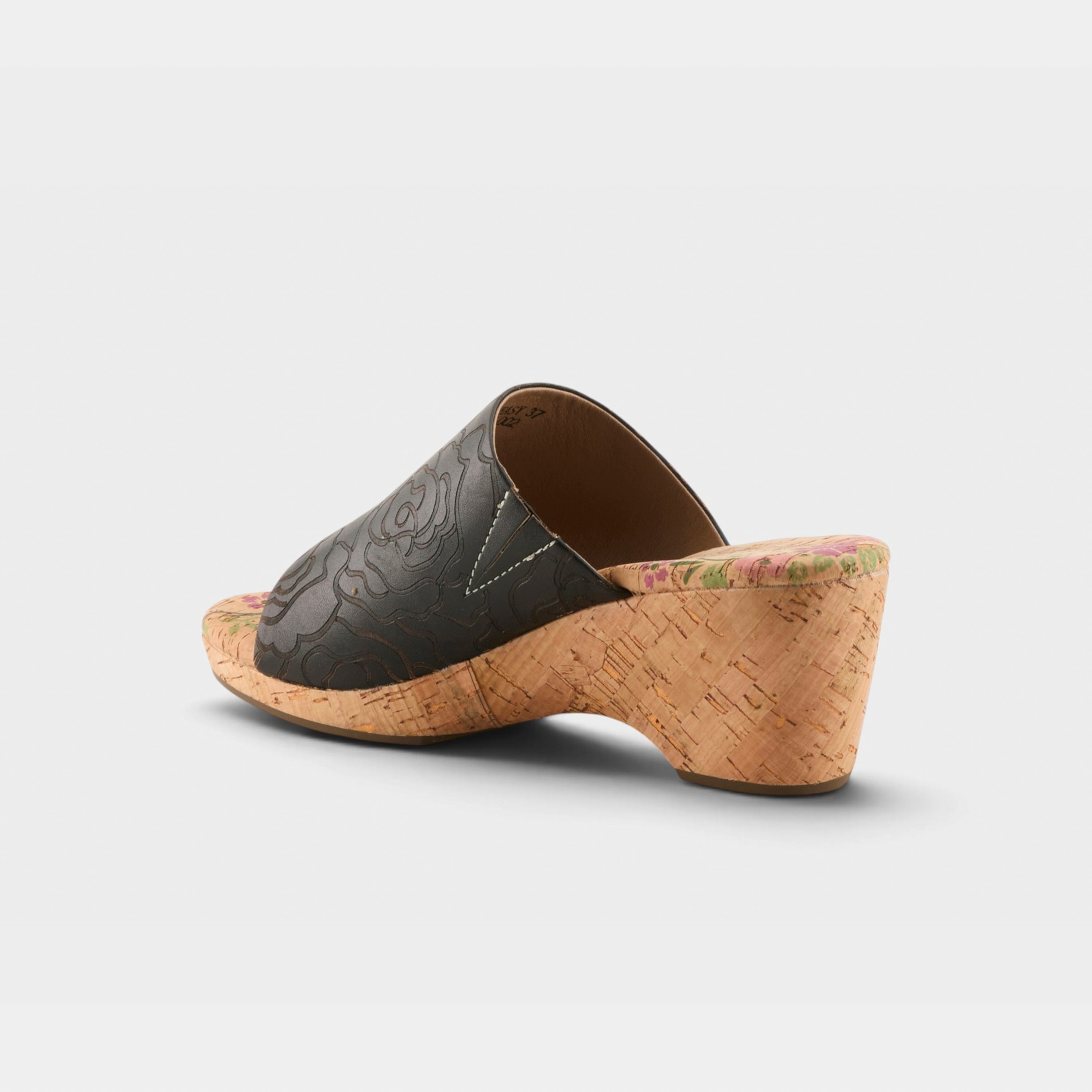 L'Artiste Niceneasy sandals in Black Multi, alternate angle view