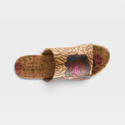 L'Artiste Niceneasy sandals in Tan Multi, top view