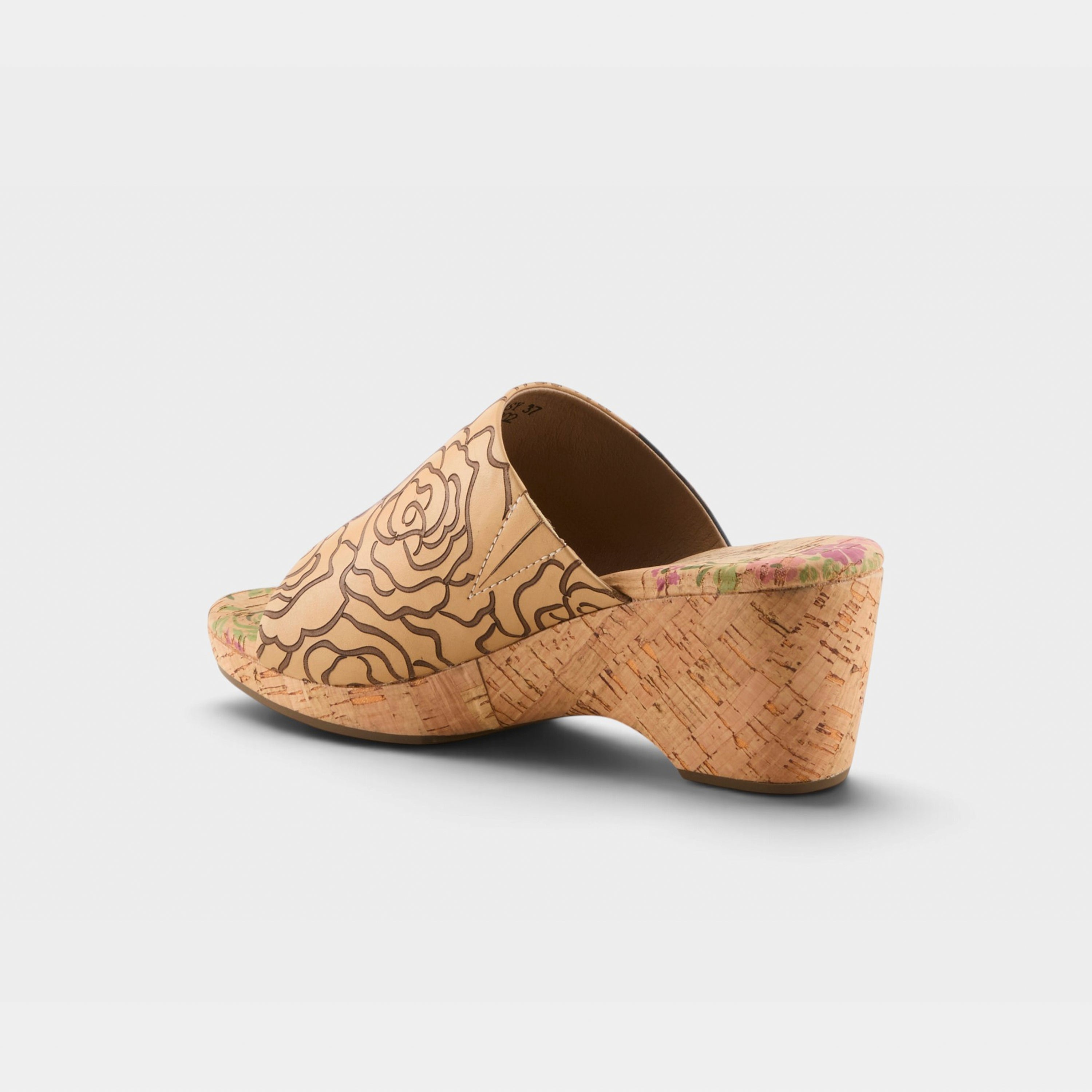 L'Artiste Niceneasy sandals in Tan Multi, alternate angle view