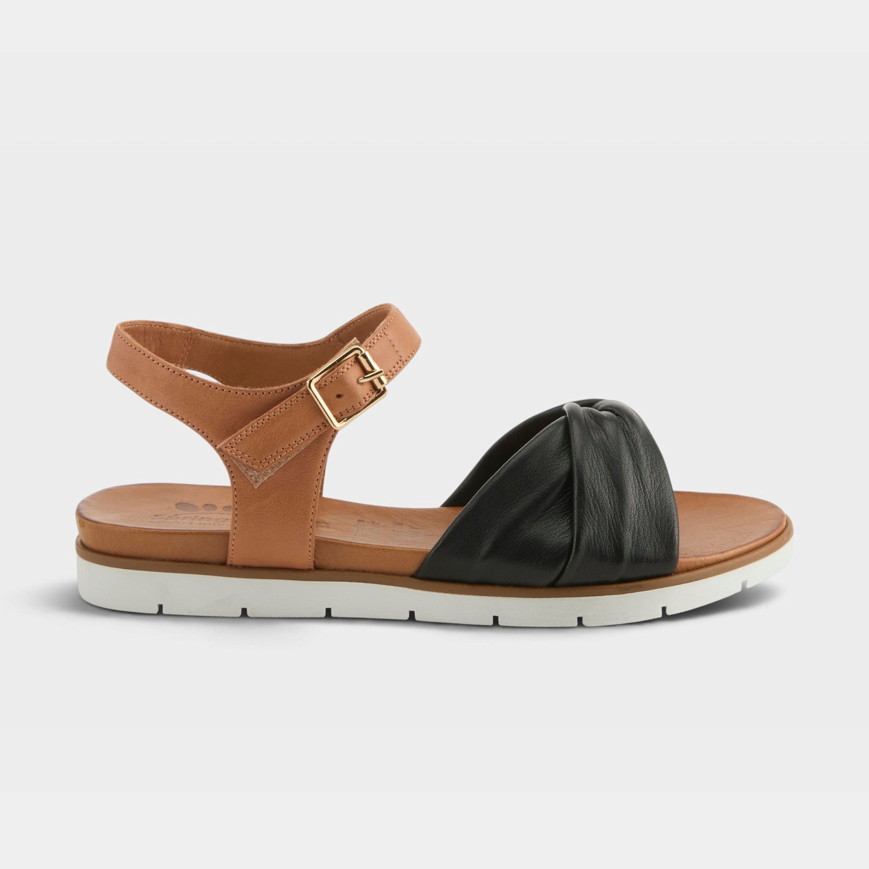 Spring Step Nihira Black Multi Flat Sandal