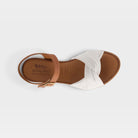 Spring Step Nihira White Multi Flat Sandal