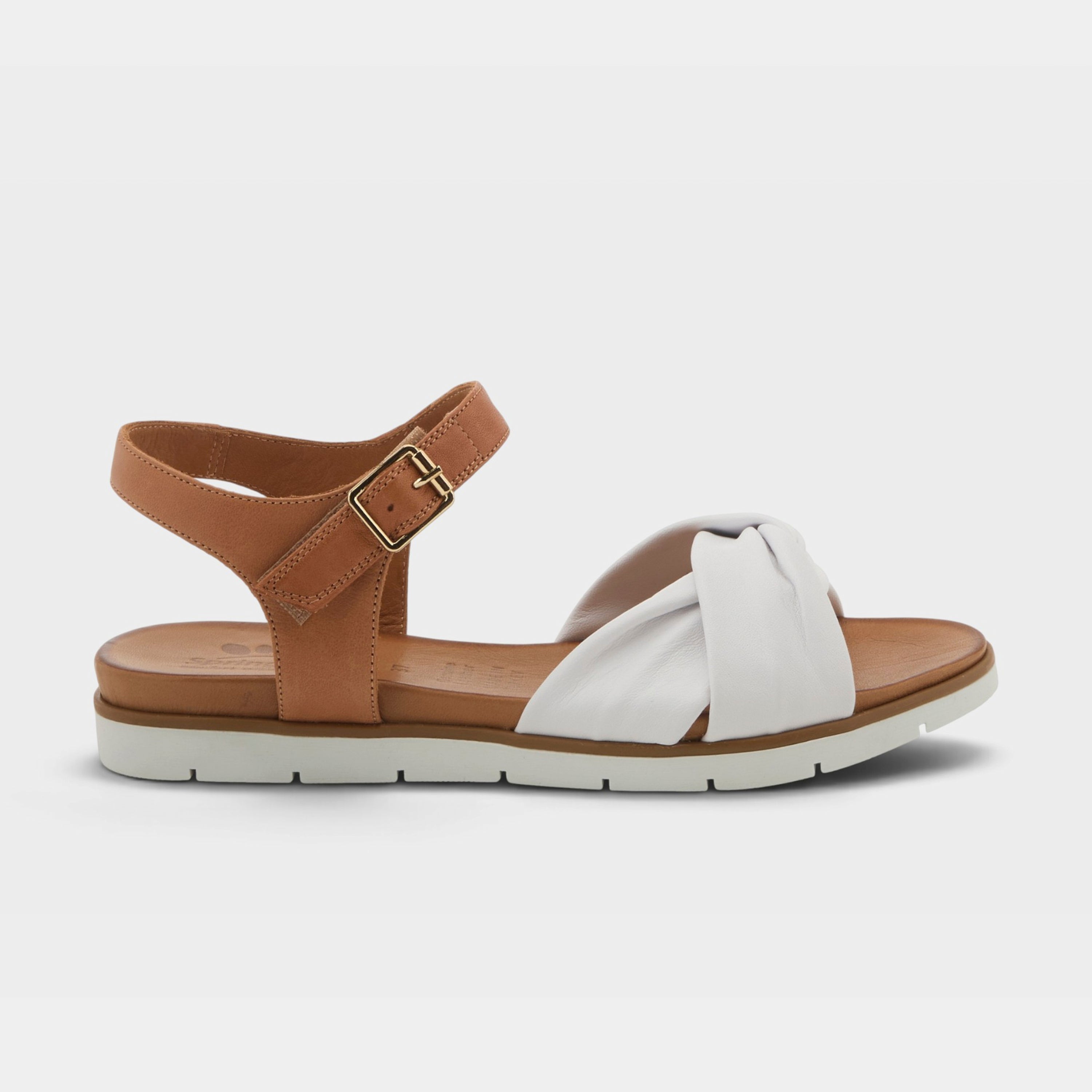 Spring Step Nihira White Multi Flat Sandal