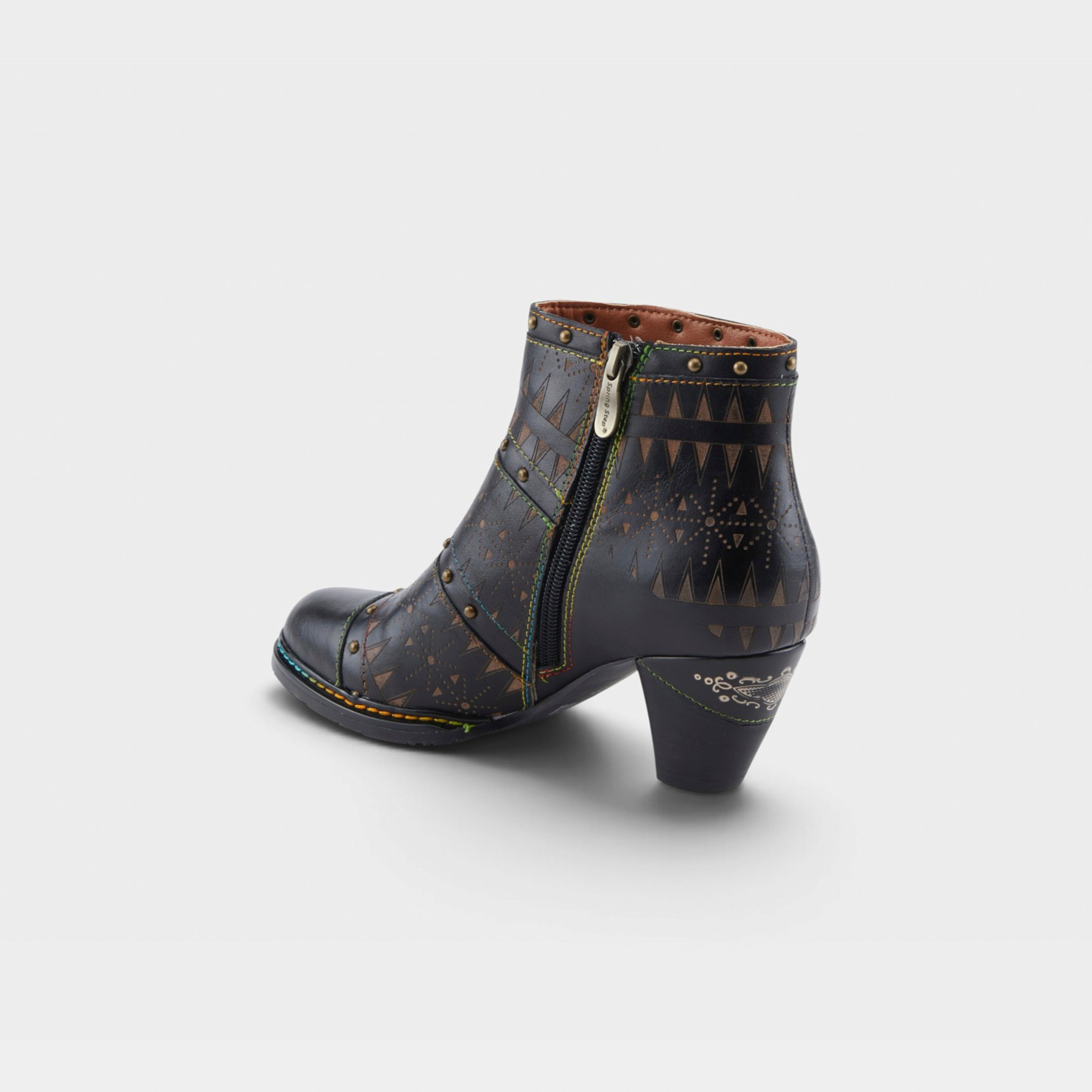 L'Artiste Niobe boots in Black Multi, alternate angle view