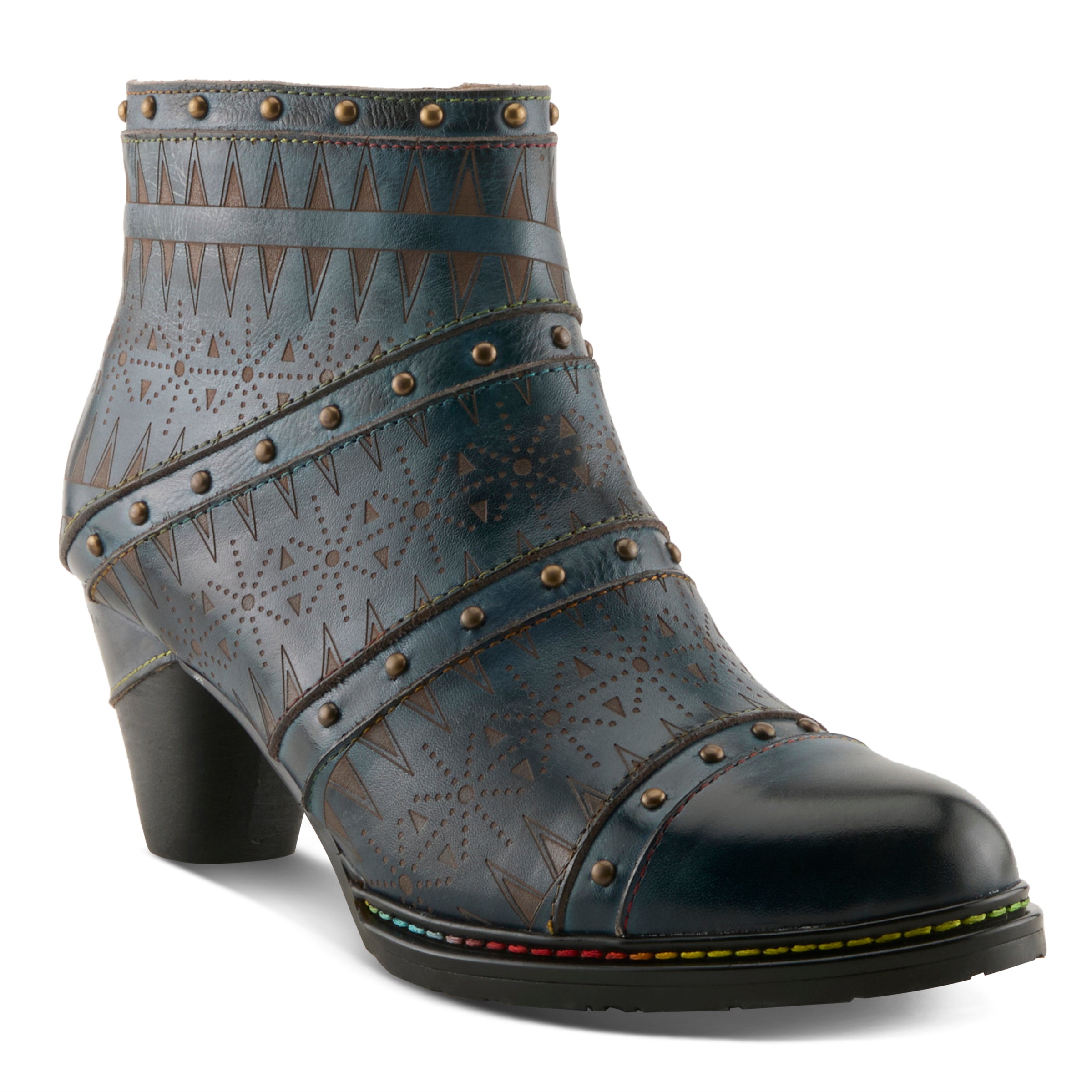L'artiste Niobe Women's Leather Heel Boots - Spring Step Shoes