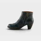 L'Artiste Niobe boots in Navy Multi, side view