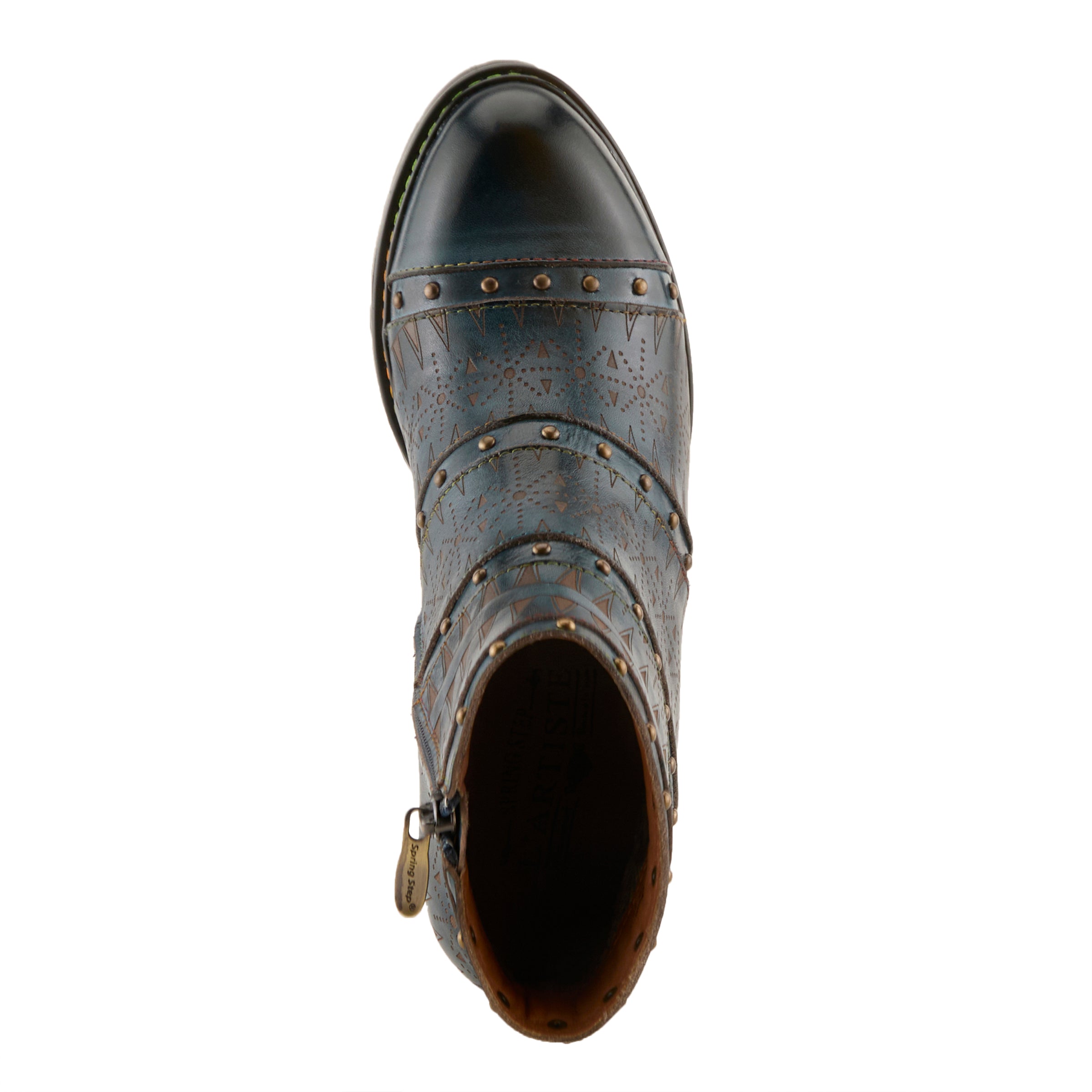 L'artiste Niobe Women's Leather Heel Boots - Spring Step Shoes
