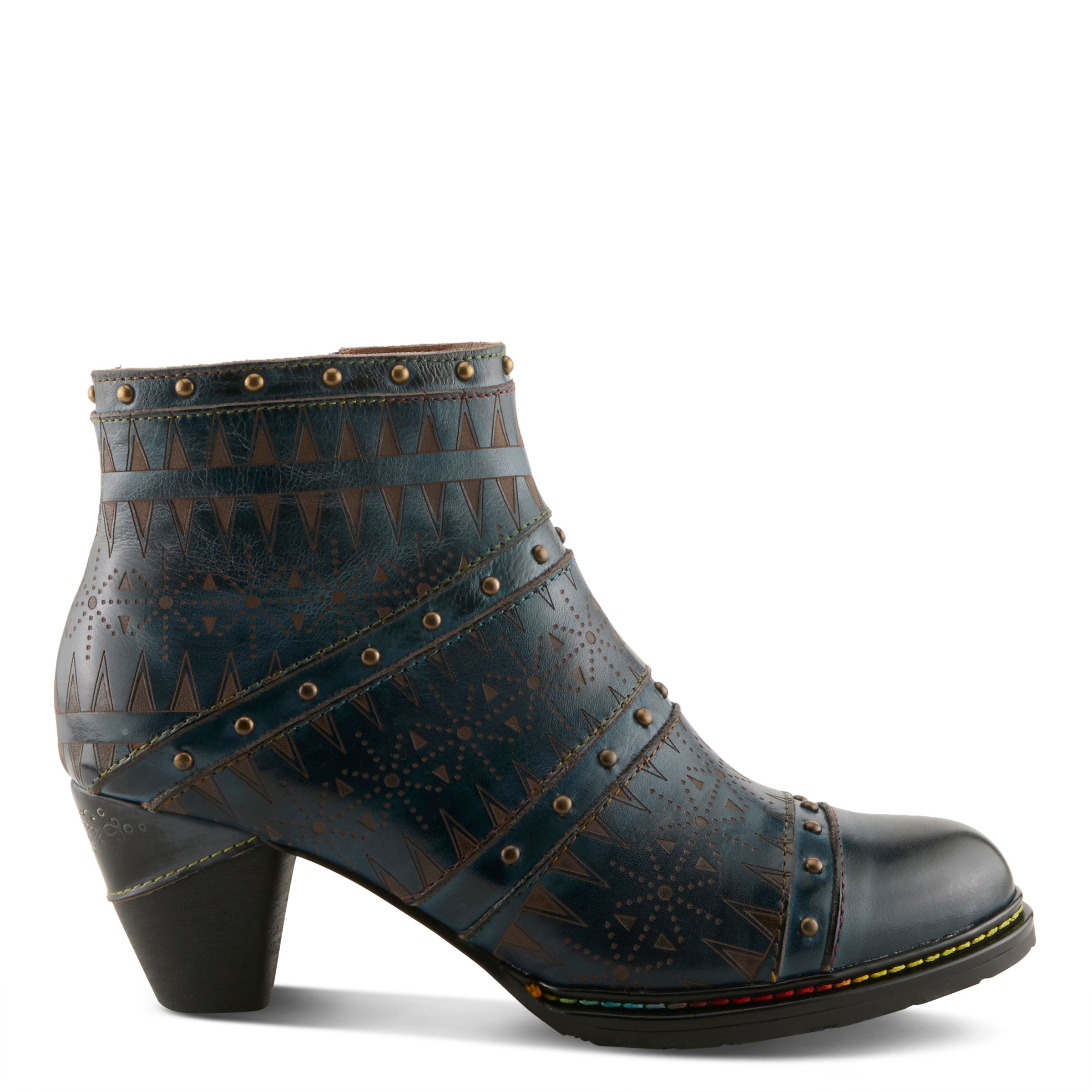L'artiste Niobe Women's Leather Heel Boots - Spring Step Shoes