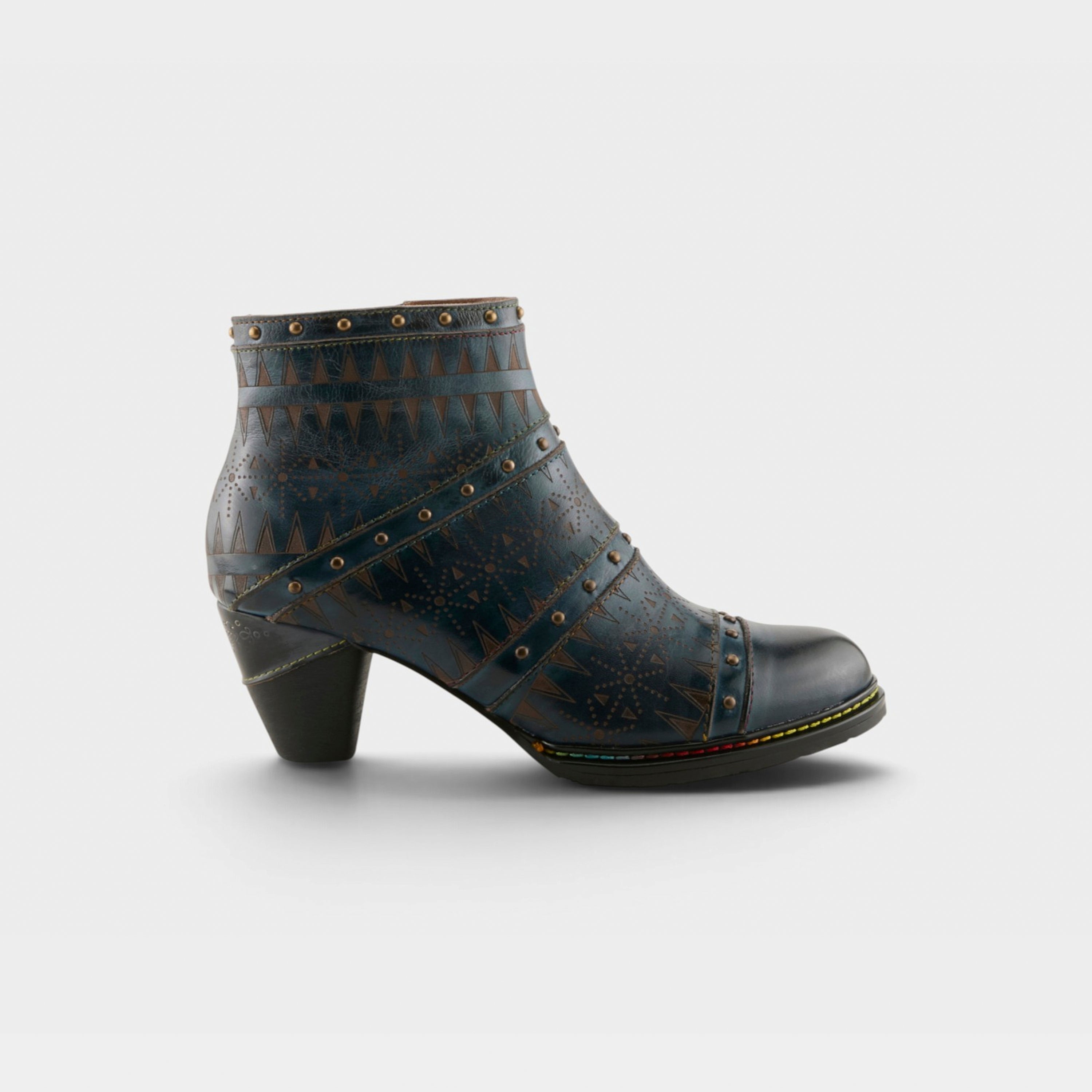L'Artiste Niobe boots in Navy Multi, hero view
