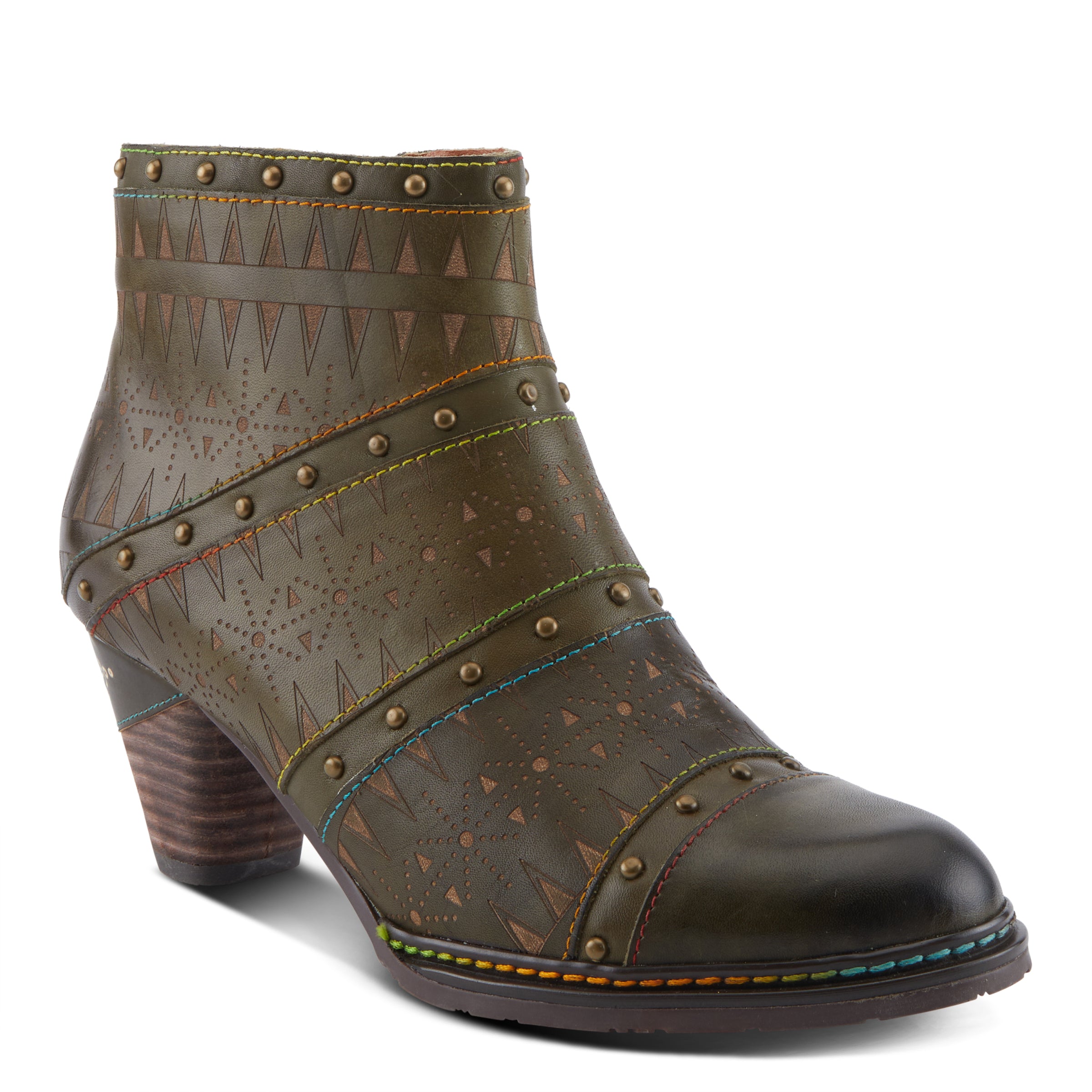 L'artiste Niobe Women's Leather Heel Boots - Spring Step Shoes