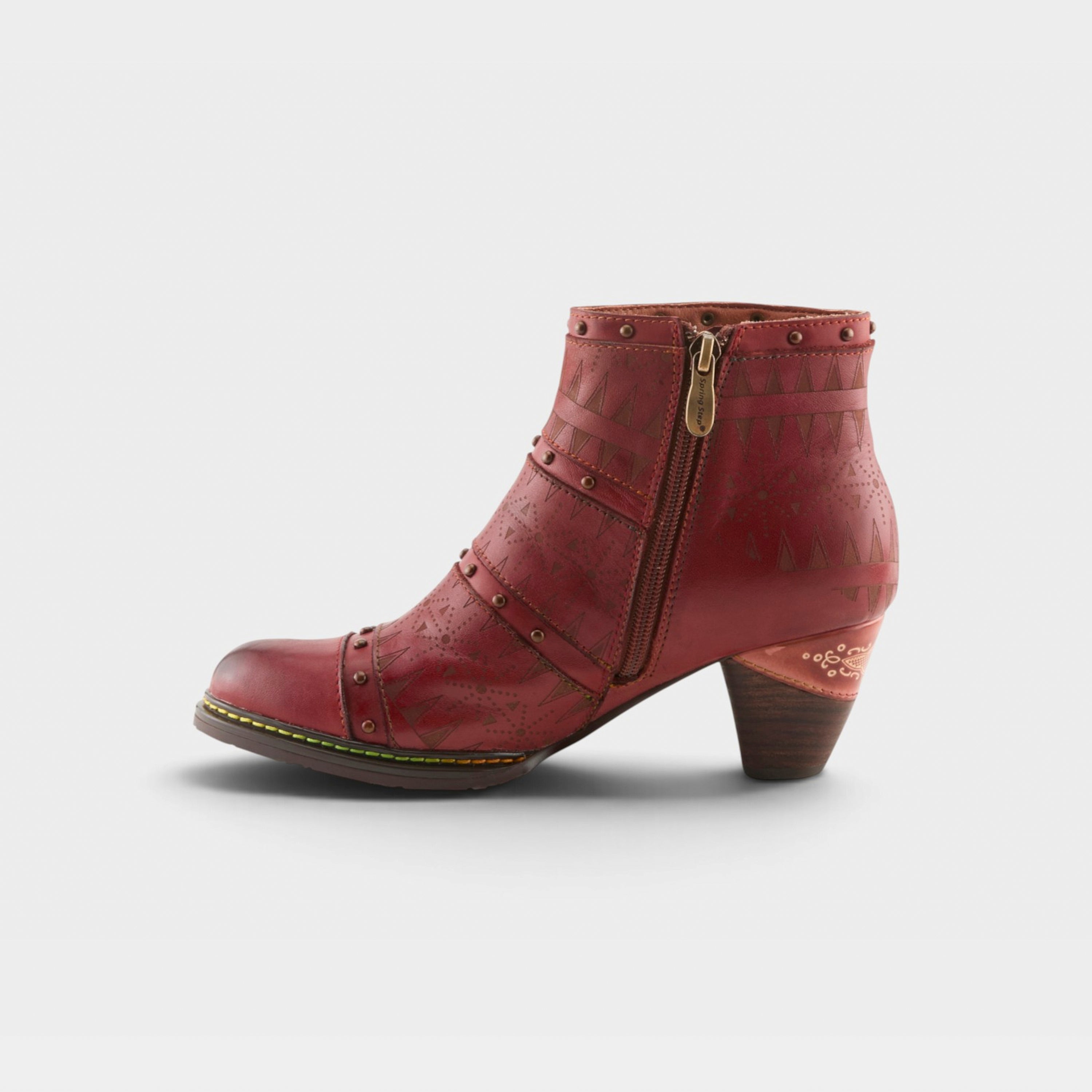 L'Artiste Niobe boots in Rust Multi, side view