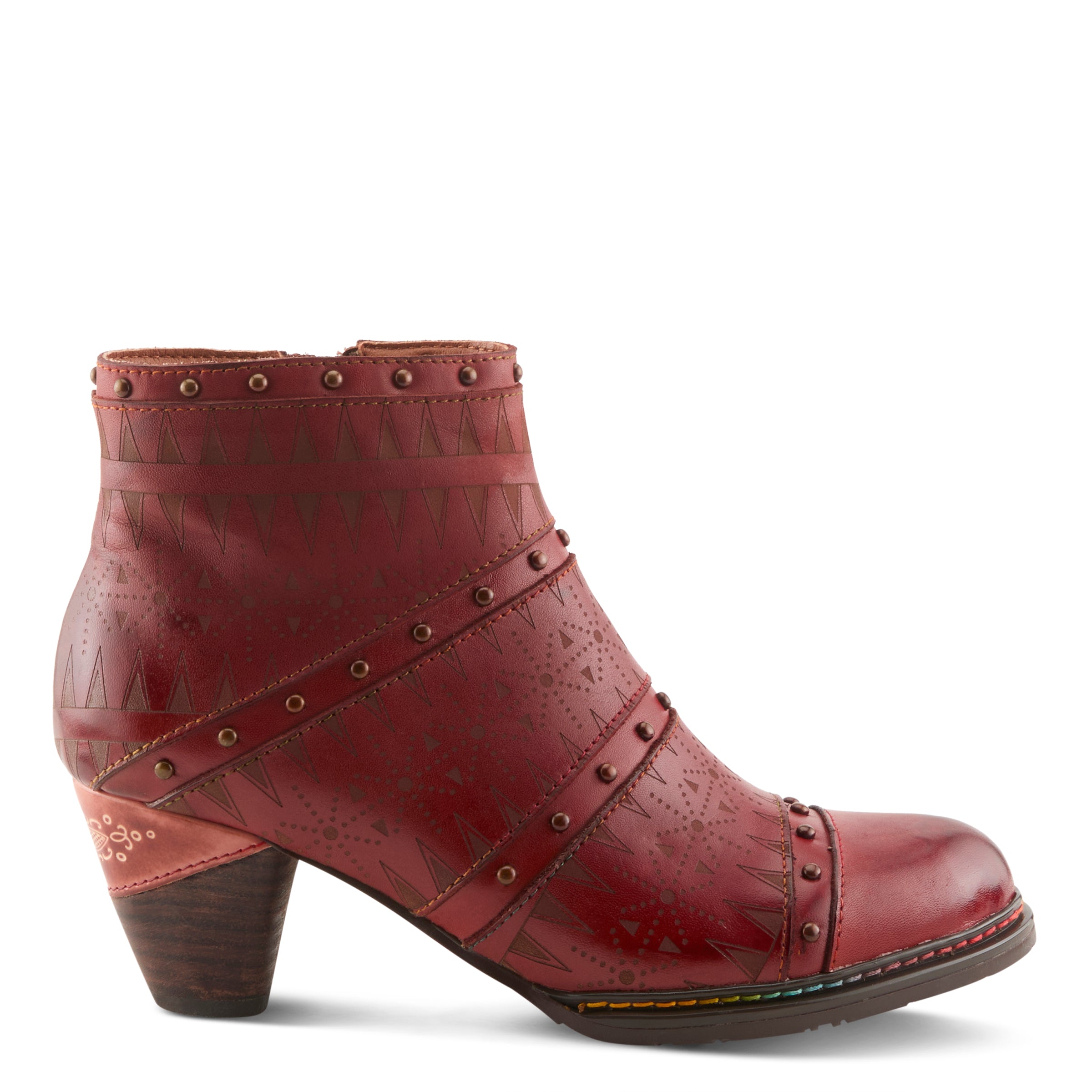 L'artiste Niobe Women's Leather Heel Boots - Spring Step Shoes