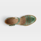 L'Artiste Niobella shoes in Green, top view